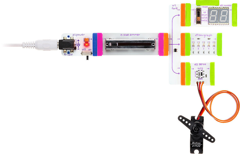littleBits spájanie prvkov littleBits spájanie prvkov