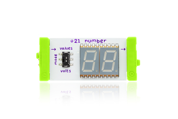 littleBits číselný display