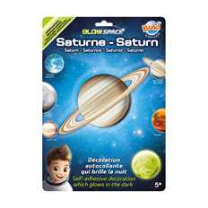 Saturn - svetielkujúca dekorácia na stenu 