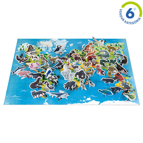 Vzdelávacie puzzle - Ohrozené zvieratá