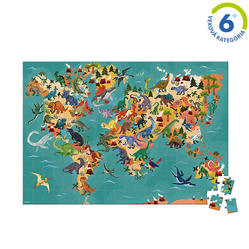 Vzdelávacie puzzle - Dinosaury