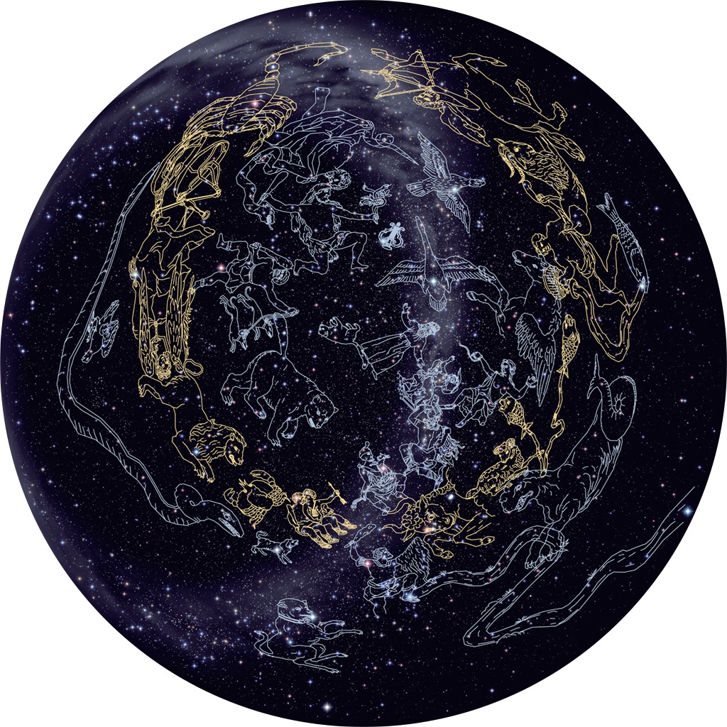 Disk pre planetárium - severné súhvezdia