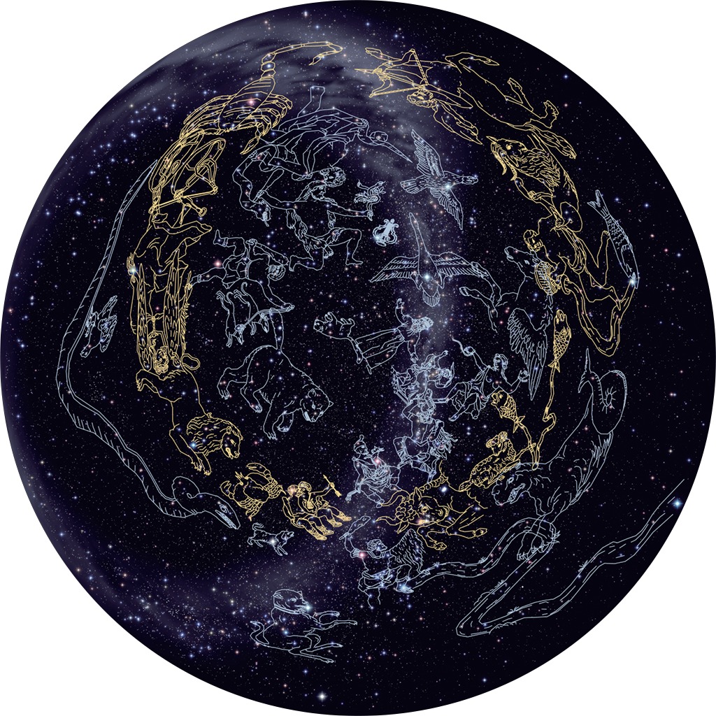 Disk pre planetárium - severné súhvezdia
